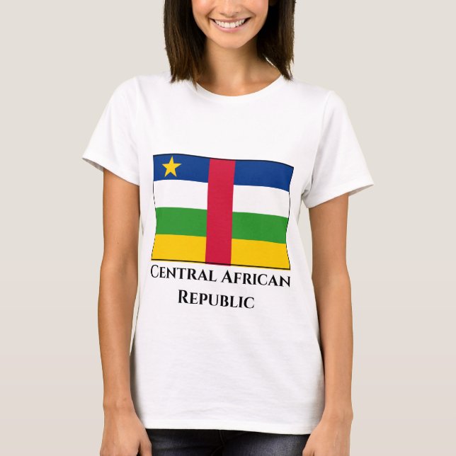 Camiseta Bandeira da República Centro-Africana (Frente)