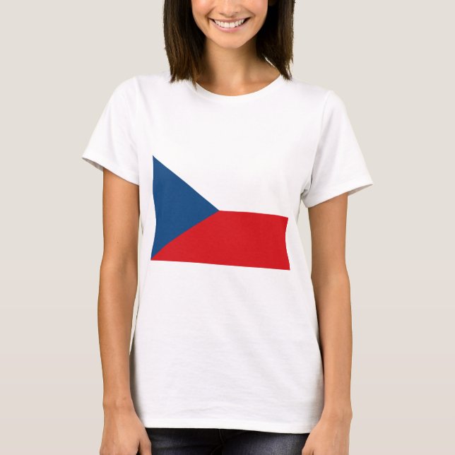 Camiseta Bandeira da República Checa (Frente)