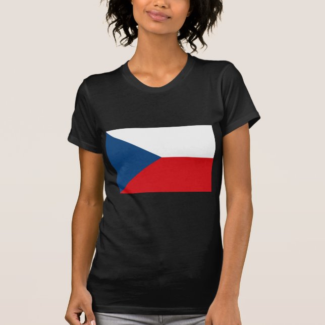 Camiseta Bandeira da República Checa (Frente)