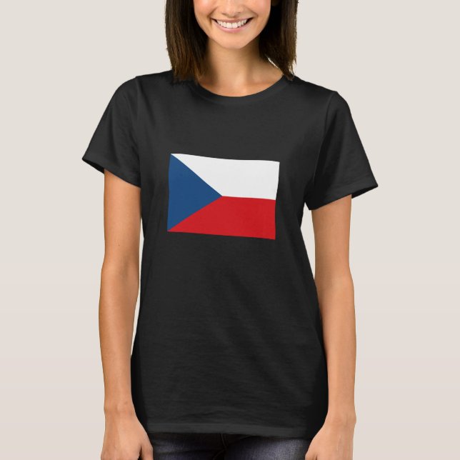 Camiseta Bandeira da República Checa (Frente)
