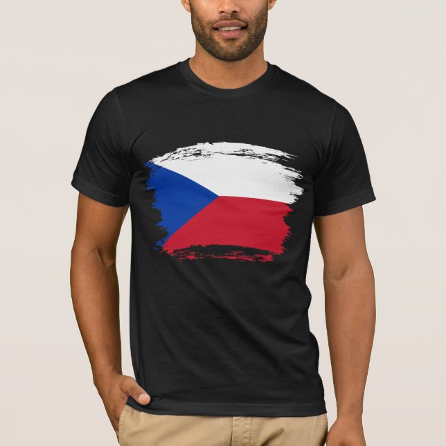 Camiseta Bandeira da República Checa (Frente)