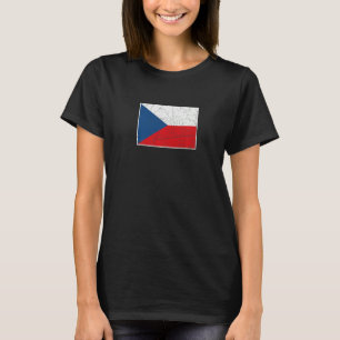 Camiseta Bandeira Da República Checa Com A Vintage Nacional