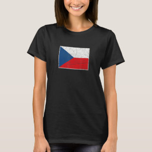 Camiseta Bandeira Da República Checa Com A Vintage Nacional