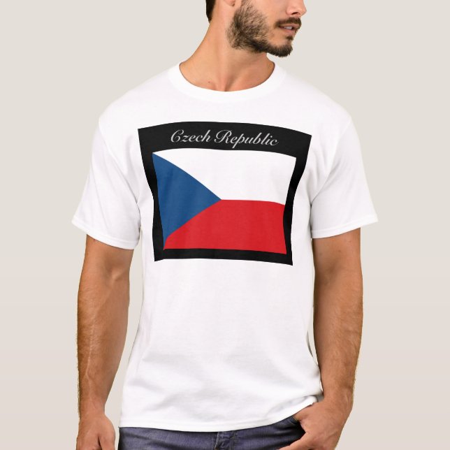 Camiseta Bandeira da República Checa - República Checa (Frente)