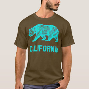 Camiseta Bandeira da República da Califórnia Urso Distinto