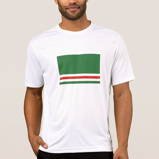Camiseta Bandeira da República da Chechênia (Frente)