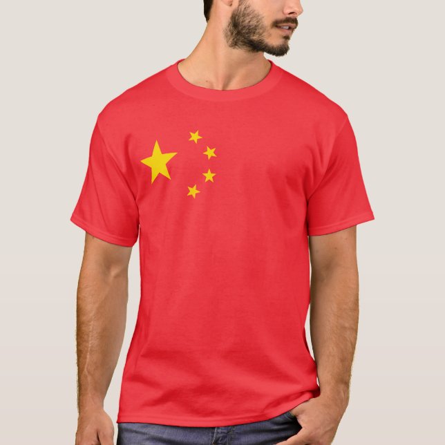 Camiseta bandeira da República da China (Frente)