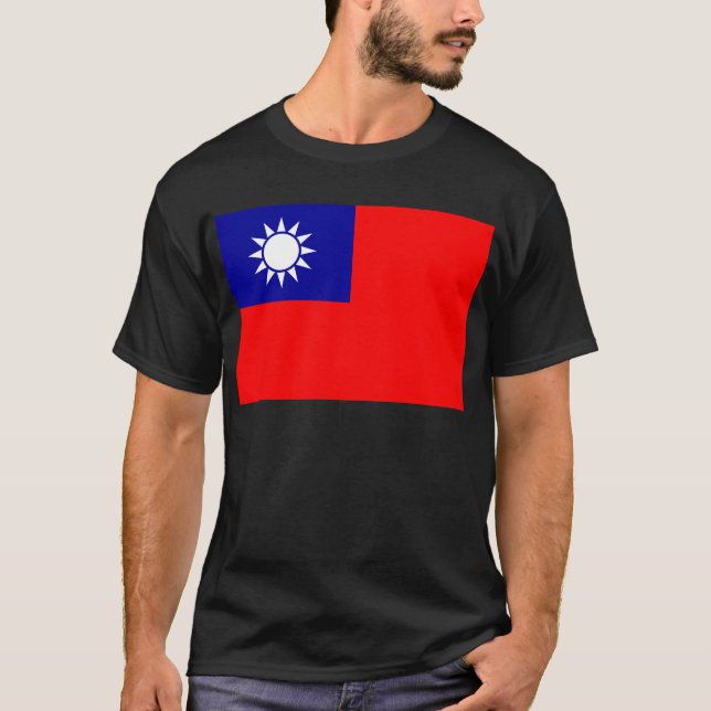 Camiseta Bandeira da República da China (Formosa) - 中華民國國旗 (Frente)