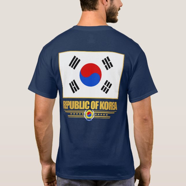 Camiseta Bandeira da República da Coreia (Verso)