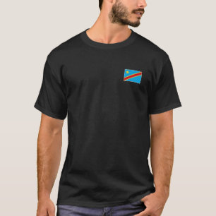 Camiseta Bandeira da República Democrática do Congo com Col