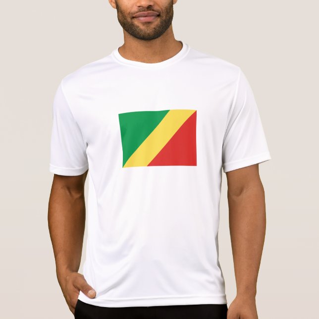 Camiseta Bandeira da República do Congo (Frente)