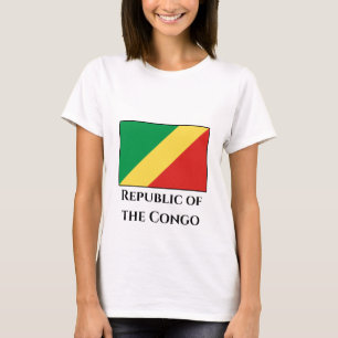 Camiseta Bandeira da República do Congo