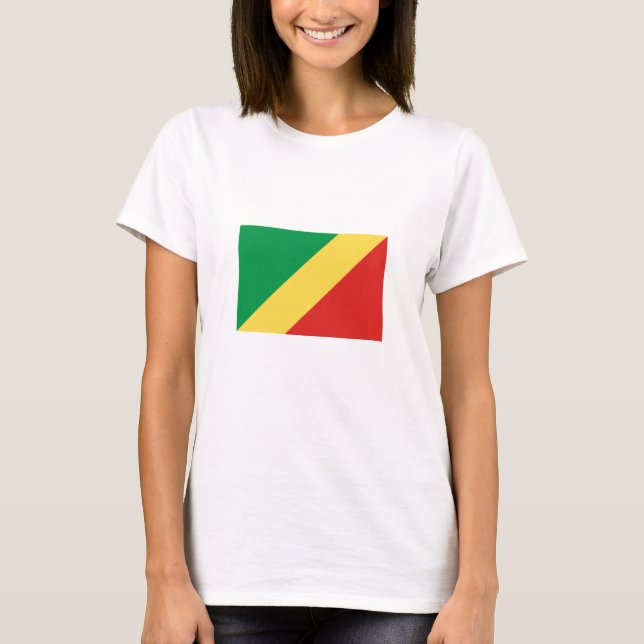 Camiseta Bandeira da República do Congo (Frente)
