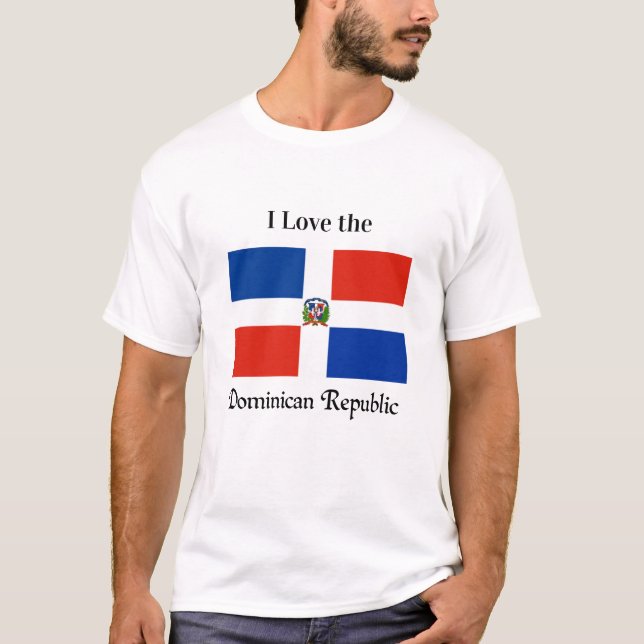 Camiseta Bandeira da República Dominicana (Frente)