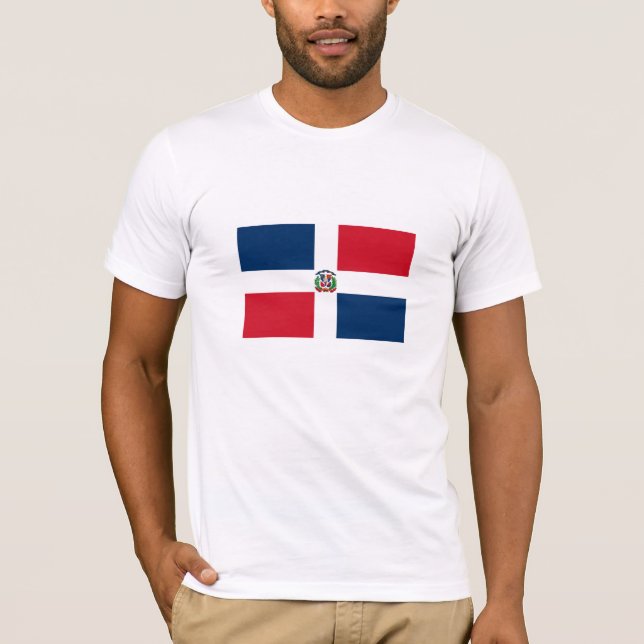 Camiseta Bandeira da República Dominicana (Frente)