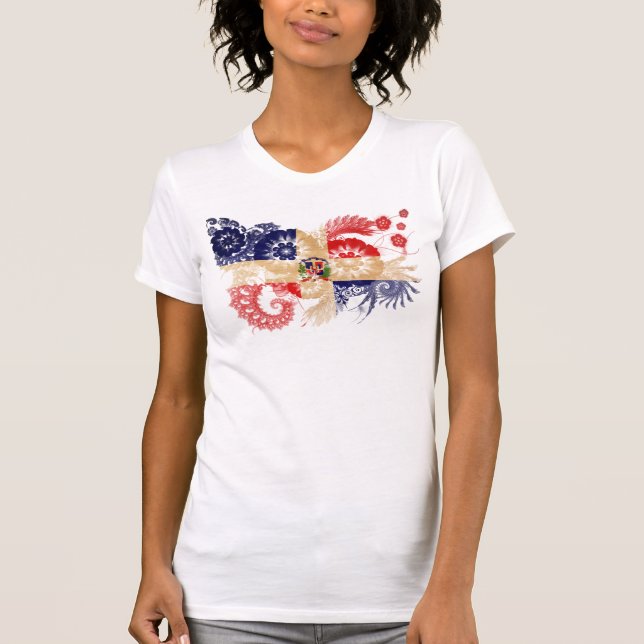 Camiseta Bandeira da República Dominicana (Frente)