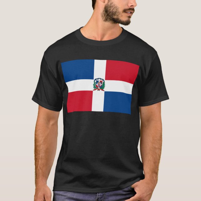 Camiseta Bandeira da República Dominicana (Frente)