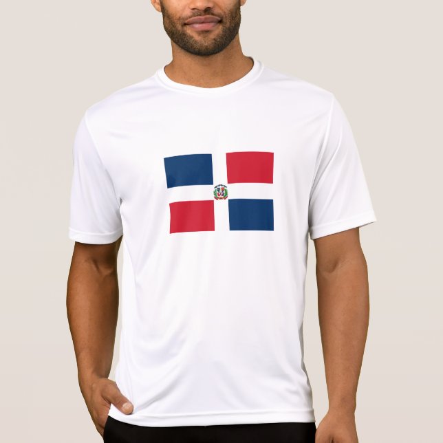 Camiseta Bandeira da República Dominicana (Frente)