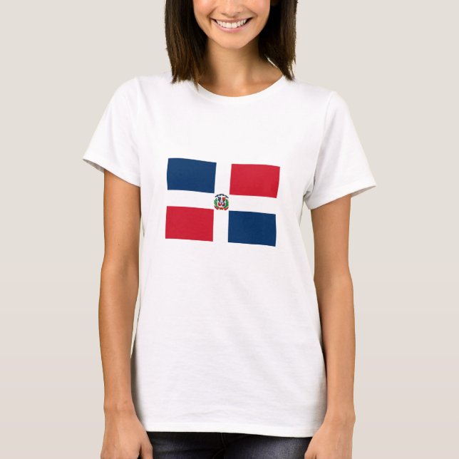 Camiseta Bandeira da República Dominicana (Frente)