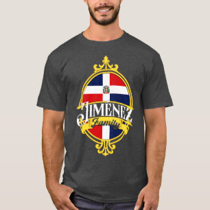 Camiseta Bandeira da República Dominicana da Família Jimene
