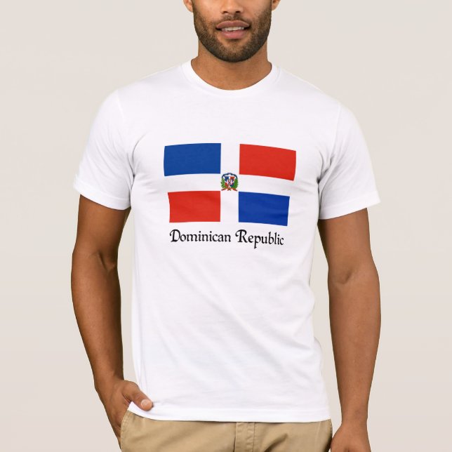 Camiseta Bandeira da República Dominicana, design personali (Frente)
