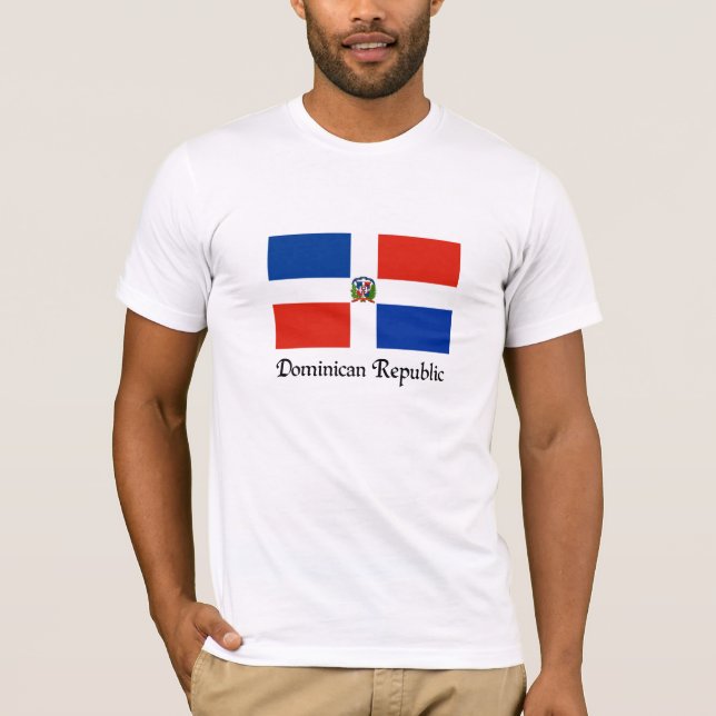 Camiseta Bandeira da República Dominicana, design personali (Frente)
