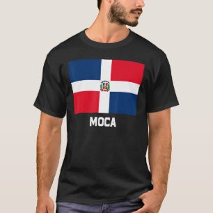 Camiseta Bandeira da República Dominicana do Moca Sinalizad