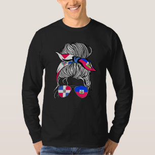 Camiseta Bandeira da República Dominicana Mulheres Adultas