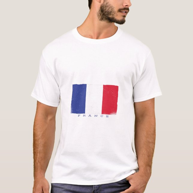 Camiseta Bandeira da República Francesa (Frente)