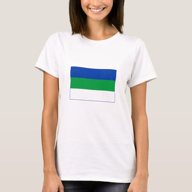 Camiseta Bandeira da República Komi (Frente)
