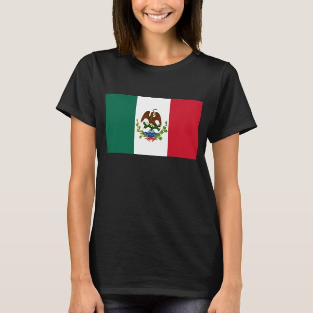 Camiseta Bandeira da República Mexicana: 1824-1835, Papais  (Frente)