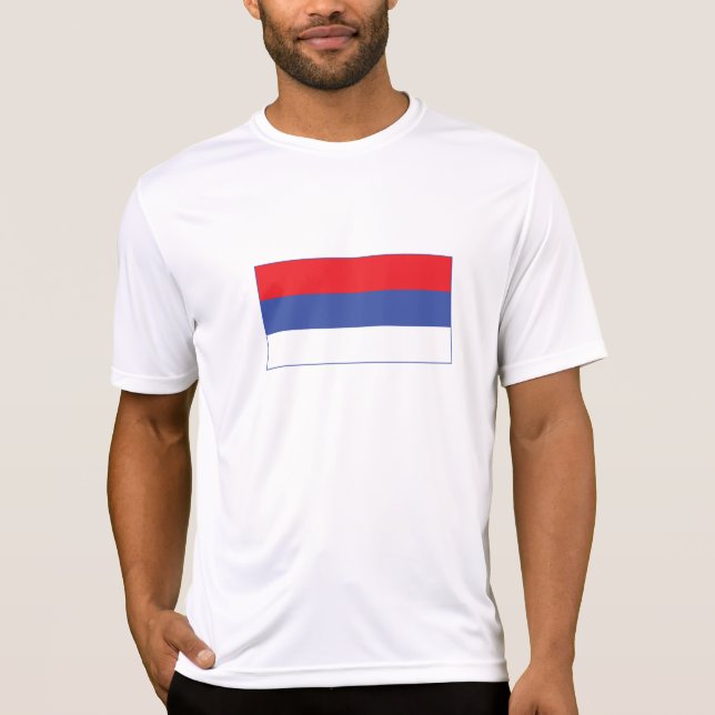 Camiseta Bandeira da República Sérvia (Frente)