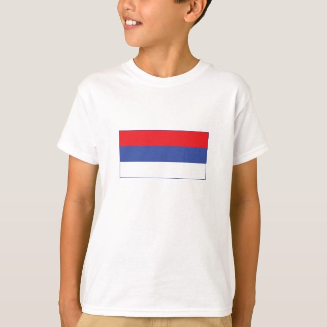 Camiseta Bandeira da República Sérvia (Frente)