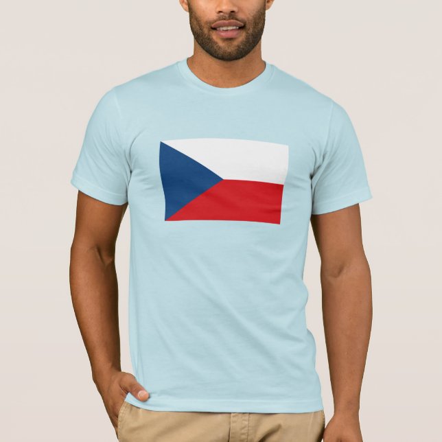 Camiseta Bandeira da República Tcheca (Frente)