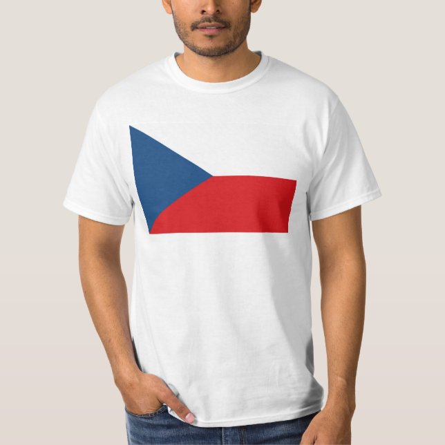 Camiseta Bandeira da República Tcheca (Frente)