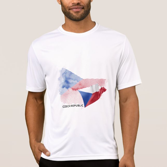 Camiseta bandeira da República Tcheca (Frente)