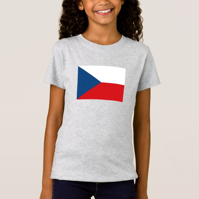 Camiseta Bandeira da República Tcheca (Frente)