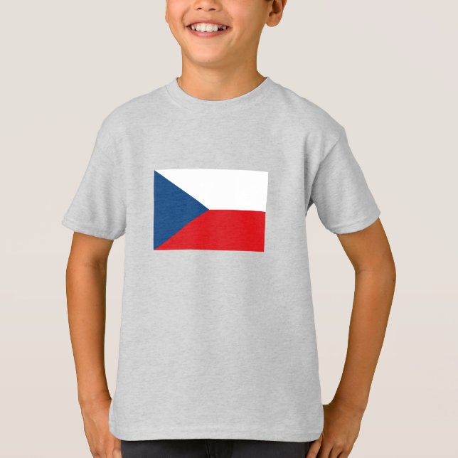 Camiseta Bandeira da República Tcheca (Frente)