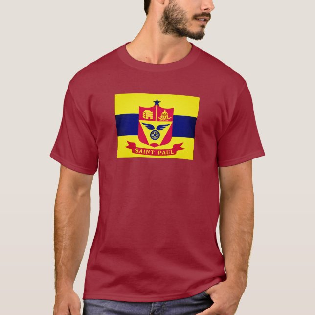 Camiseta Bandeira da Rua Paul, Minnesota (Frente)