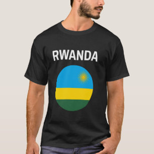 Camiseta Bandeira da Ruanda Moderna