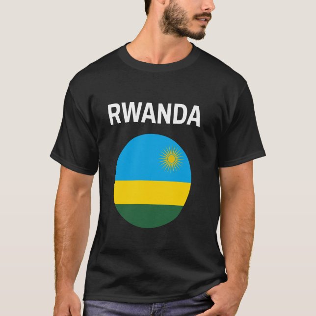 Camiseta Bandeira da Ruanda Moderna (Frente)