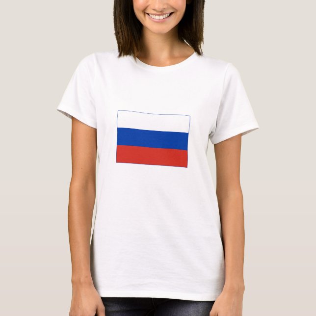 Camiseta Bandeira da Rússia (Frente)