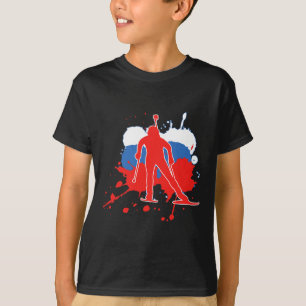 Camiseta Bandeira da Rússia Biathlonista - Biatlo Russo 1