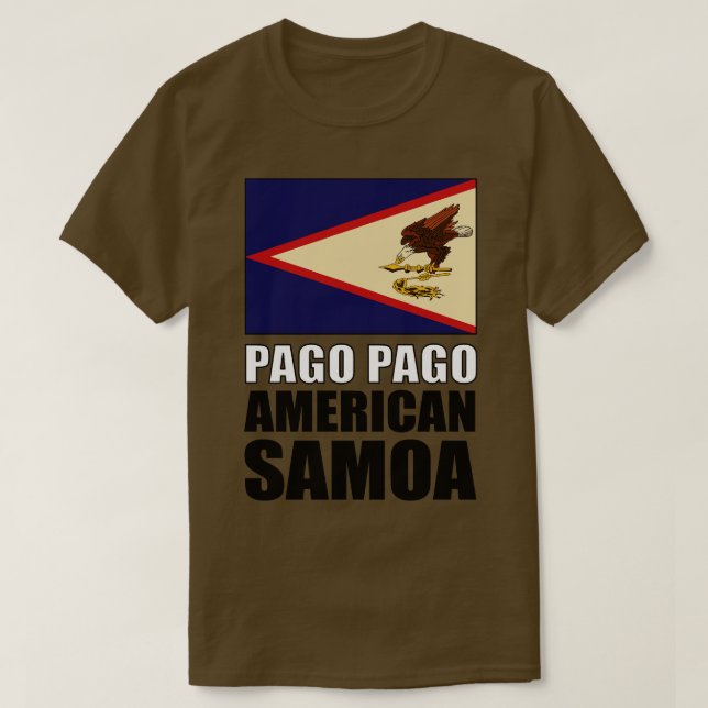 Camiseta Bandeira da Samoa Americana (Frente do Design)