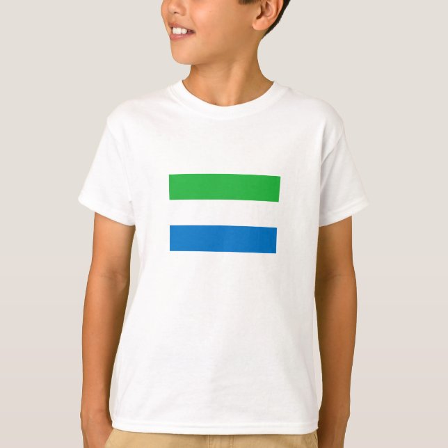 Camiseta Bandeira da Serra Leoa (Frente)