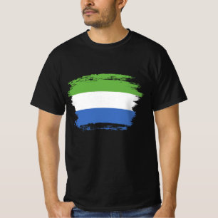 Camiseta bandeira da Serra Leoa