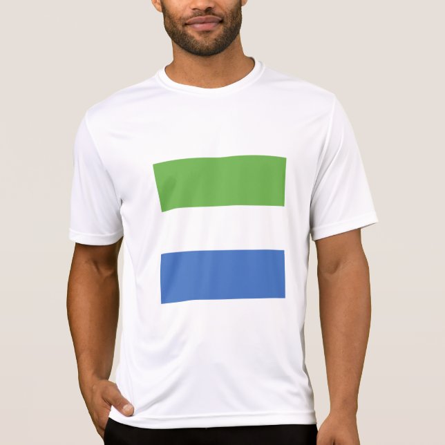 Camiseta bandeira da Serra Leoa (Frente)