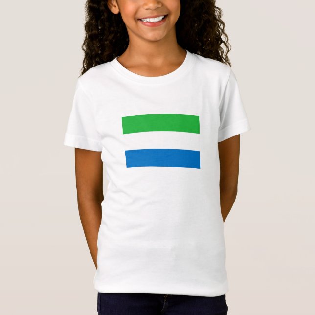 Camiseta Bandeira da Serra Leoa (Frente)