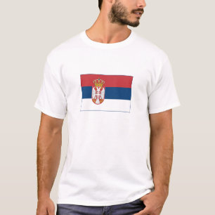 Camiseta Bandeira da Sérvia