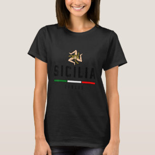 Camiseta Bandeira da Sicília Sicília Palermo Itália